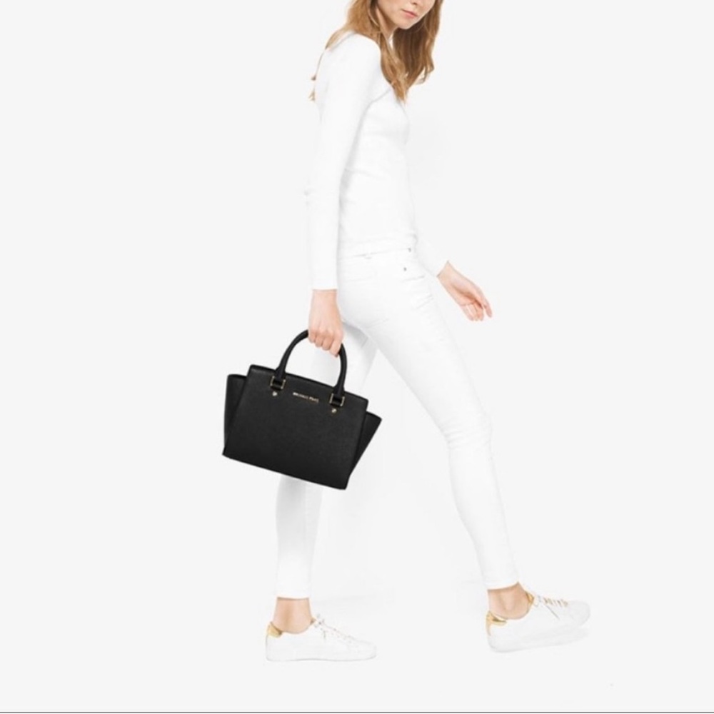 MICHAEL KORS Selma Medium Saffiano Leather Cossbody Bag EXCELLENT CONDITION - Picture 15 of 15
